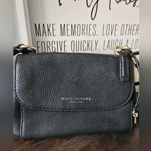 Marc Jacobs Black Mini Boho Grind Pebbled Leather Small Crossbody